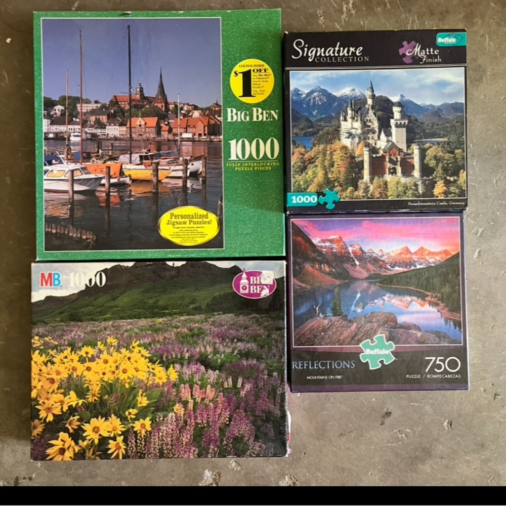 Jigsaw puzzles-set of 4